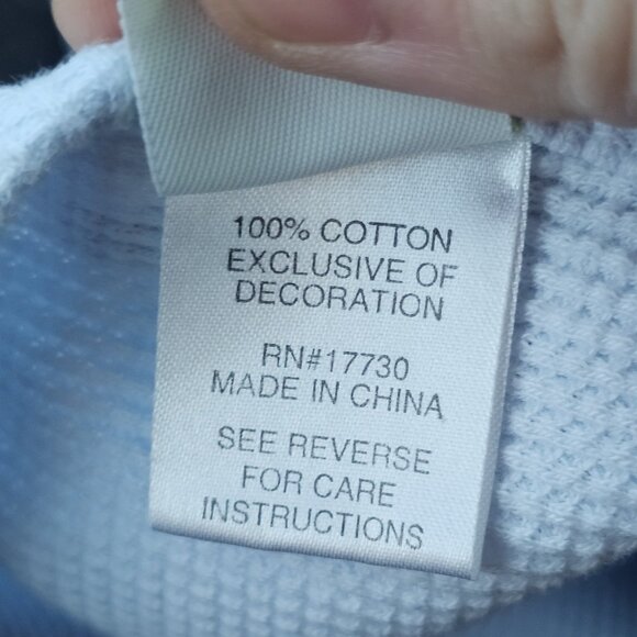 VTG Circo Blue Baby Blanket Helicopter Thermal Embroidered Boy Y2K 2000s Waffle - Picture 8 of 9